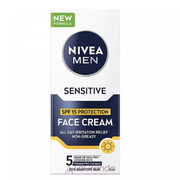 NIVEA MEN Sensitive Face Cream SPF15 ������� ���� ��� ����� �� �������������� ����� ����