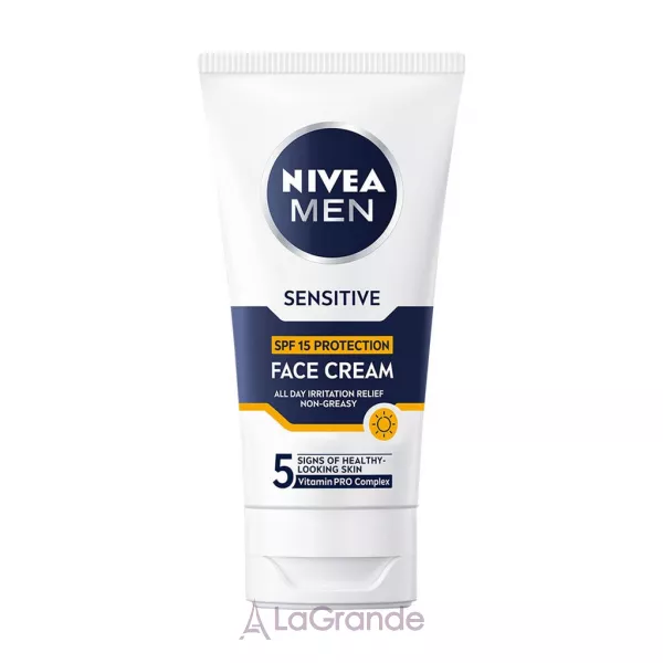 NIVEA MEN Sensitive Face Cream SPF15 ������� ���� ��� ����� �� �������������� ����� ����