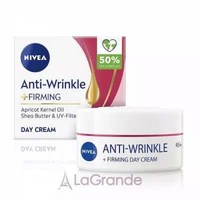 NIVEA Anti-Wrinkle + Firming Day Cream     +  45+