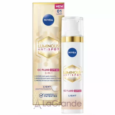 NIVEA Luminous 630 Anti Dark-Spot CC Fluid SPF 30   31