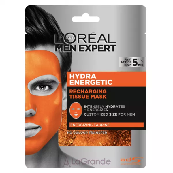 L'Oreal Paris Men Expert Hydra Energetic Mask �������� ����� ��� ���� ���� ��� ������