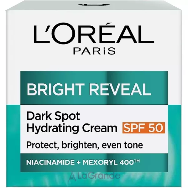 L'Oreal Paris Bright Reveal Dark Spot Hydrating Cream SPF 50 ����������� ���� ��� ���� ���� ������ ���������� �����, � �������� ������ SPF 50