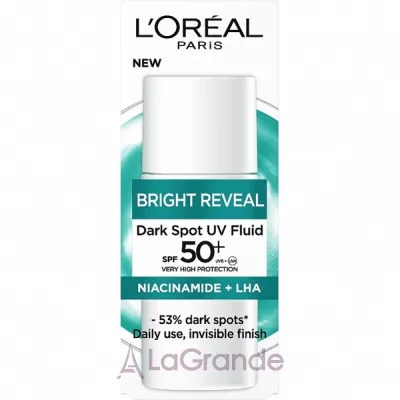 L'Oreal Paris Bright Reveal Dark Spot UV Fluid SPF 50+       ,    SPF 50+