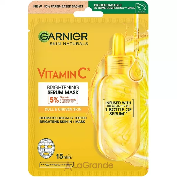 Garnier Skin Naturals Vitamin C Brightening Serum Mask �������� ����� ��� ������� � ������� �