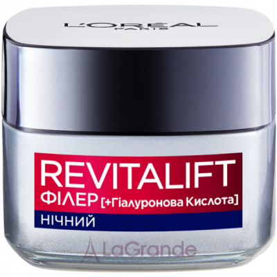 L'Oreal Paris Revitalift Filler (Ha) Night Cream ³  -         