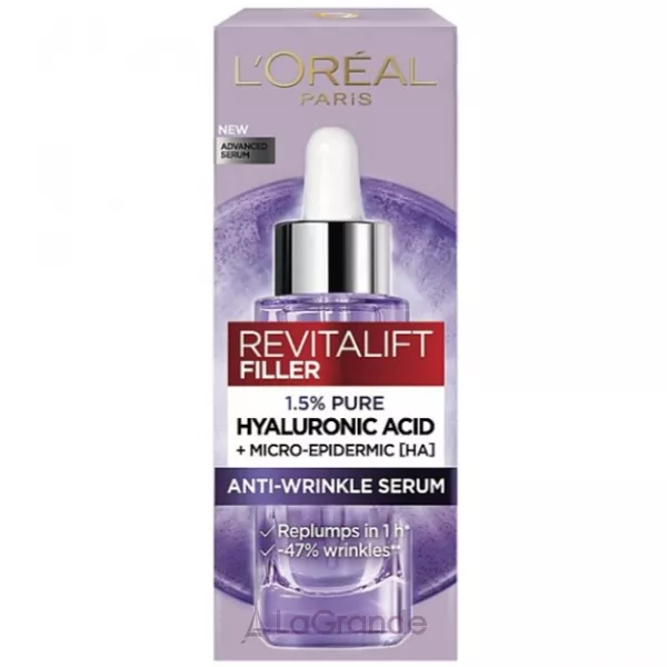 L'Oreal Paris Revitalift Filler (Ha) Hyaluronic Acid Serum ������������� ��������� ����� ������� � ����������� ��������
