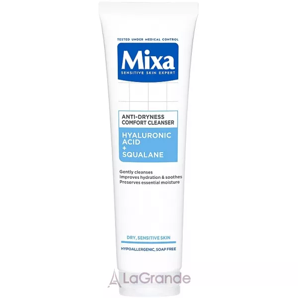 Mixa Sensitive Skin Expert Anti-Dryness Comfort Cleanser ��������� ���� � ������������ �������� � ��������� ��� ����� �� �������������� ���� ����