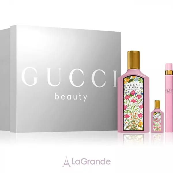 Gucci Flora by Gucci Gorgeous Gardenia Eau de Parfum ���� (����������� ���� 100 �� + ����������� ���� 10 �� + �������� 5 ��)