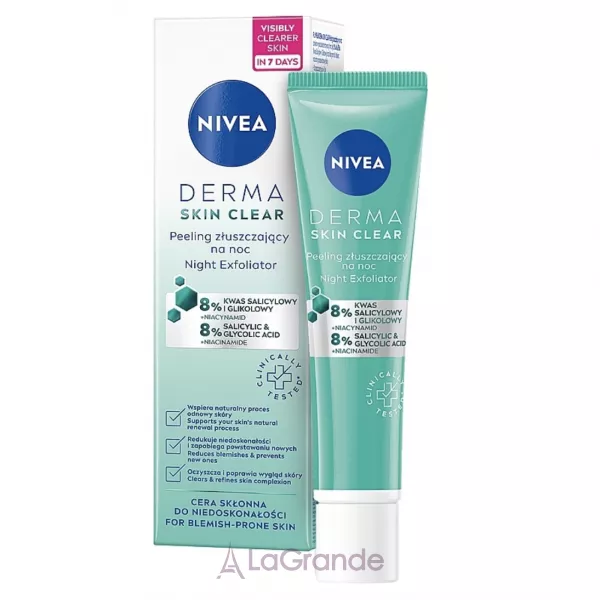 NIVEA Derma Skin Clear Night Exfoliator ������ ���������� ��� ����
