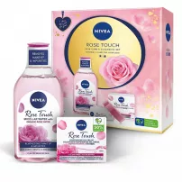 NIVEA Rose Touch Skin Care & Cleansing Set ����� ������� "������������� ����" 2023 (m/water/400ml + f/cr/50ml)