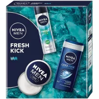 NIVEA MEN Fresh Kick 2024 ����� ������� (sh/gel/250ml + deo/150ml + cr/75ml)