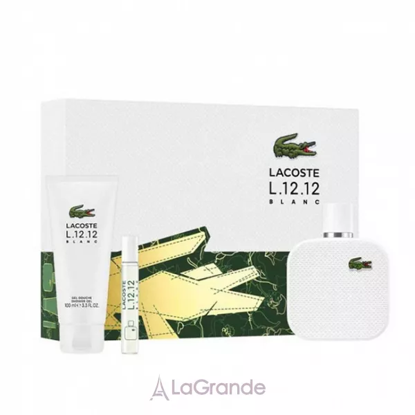 Lacoste Eau de Lacoste 12.12 Blanc Man ����� (��������� ���� 100 �� + ��������� 7.5 �� + ���� ��� ���� 100 ��)