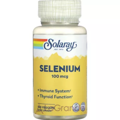 Solaray Selenium Yeast Free 100 mcg Veg Caps   '  