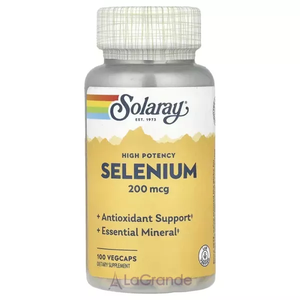 Solaray Selenium High Potency 200 mcg Veg Caps ����� ������� ������������� ��������� ������� ������