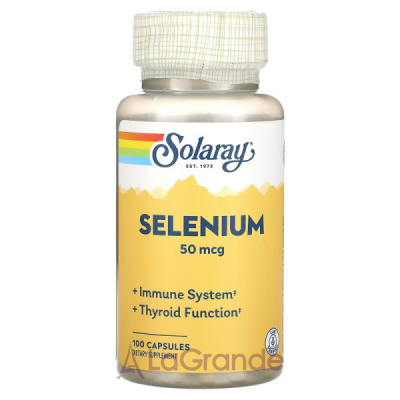 Solaray Selenium 50 mcg Veg Caps    