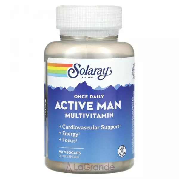 Solaray Once Daily Active Man Multivitamin VegCaps �������������� �������� ��� �������� �������
