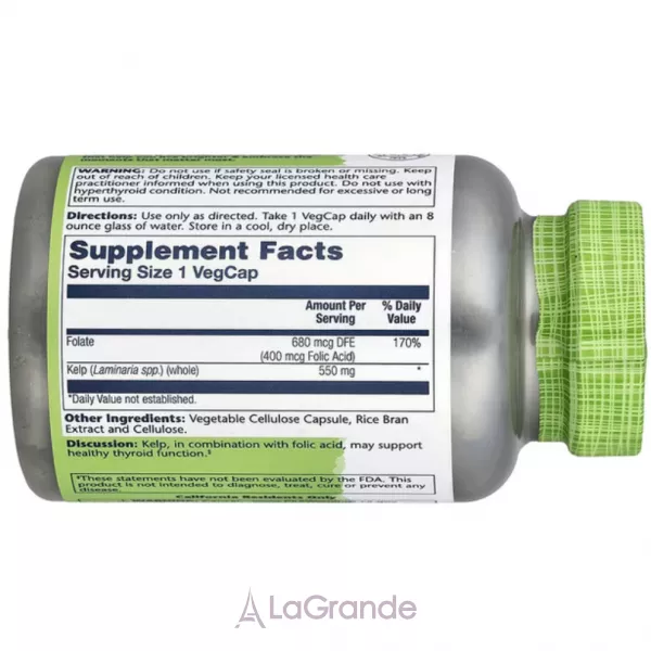 Solaray Kelp Seaweed 550mg ������� ������� 