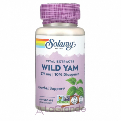 Solaray Wild Yam Root Extract 275mg VegCap     