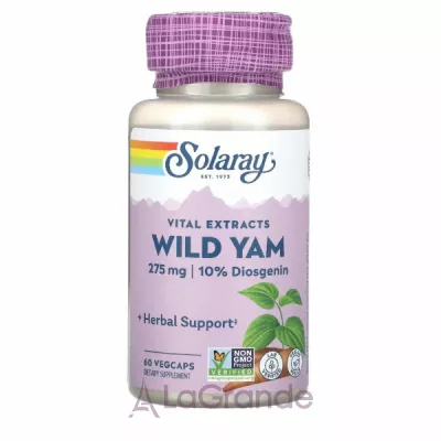 Solaray Wild Yam Root Extract 275mg VegCap     