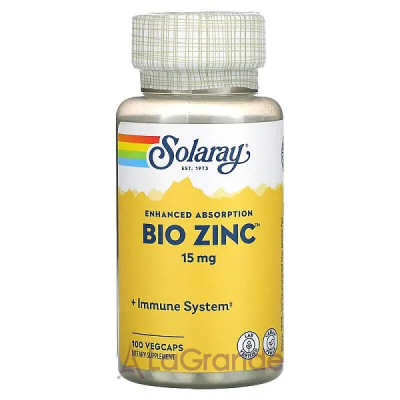 Solaray Bio Zinc 15mg   