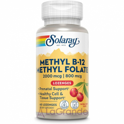 Solaray Methyl B-12 & Methyl Folate  