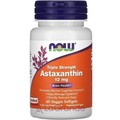 Now Foods Astaxanthin 12 mg Triple Strength    12 