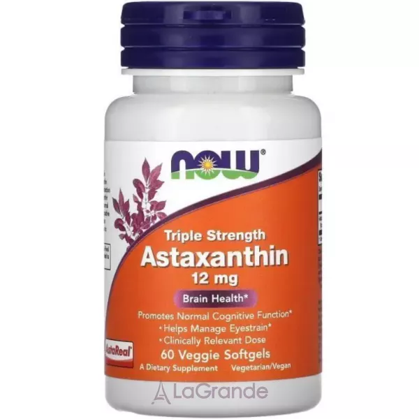 Now Foods Astaxanthin 12 mg Triple Strength ����������� ������� ���� 12 ��