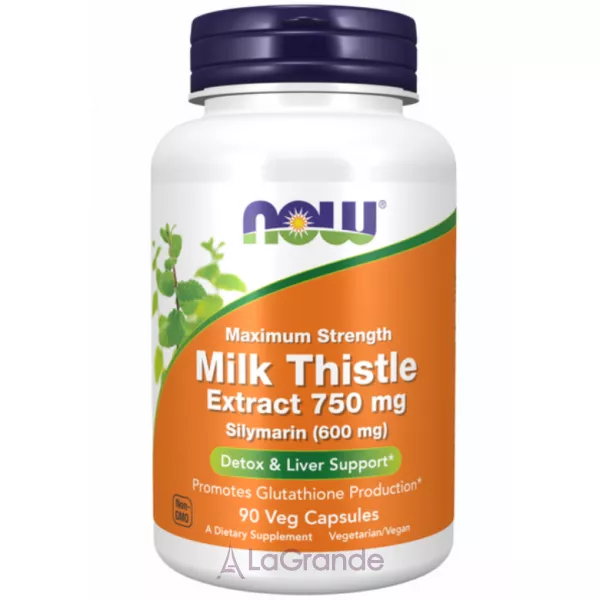 Now Foods Milk Thistle Extract 750mg Silymarin 600mg �������� ���������� ����������� ���� 750 ��