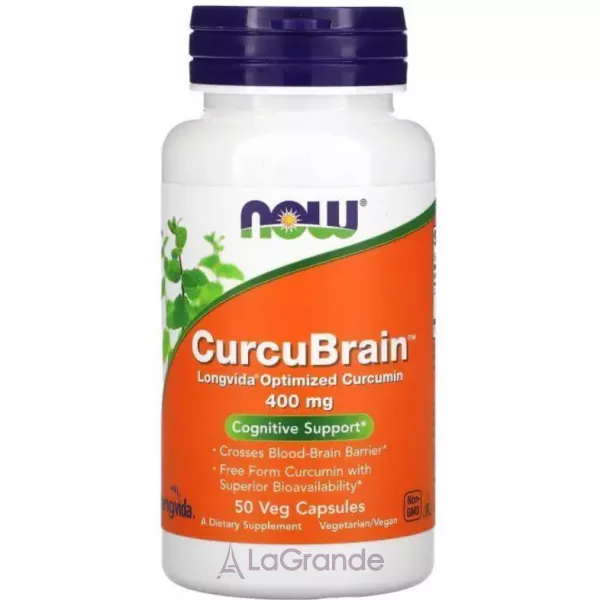 Now Foods CurcuBrain 400 mg ������� ��� ����� 400 ��