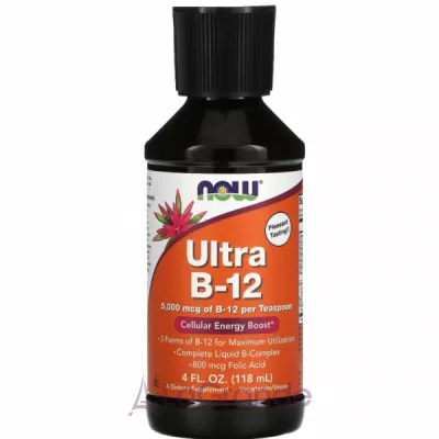 Now Foods Liquid B-12 B-Complex   B-12 5000 