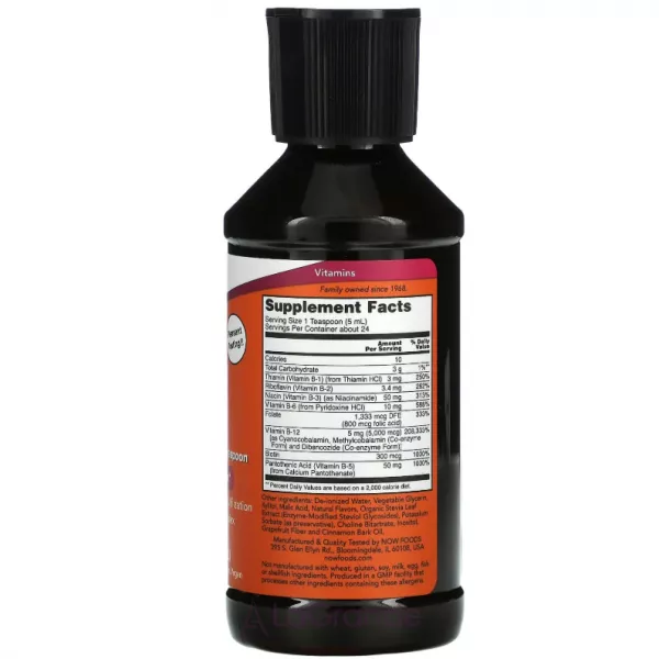 Now Foods Liquid B-12 B-Complex г���� �������� B-12 5000 ���