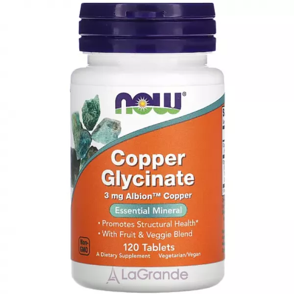Now Foods Copper Glycinate 3 mg ������� �� 3 ��