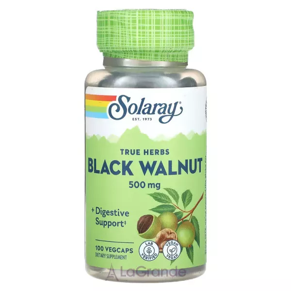 Solaray Black Walnut 500mg VegCaps ������� ������� 