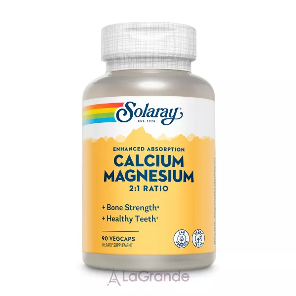 Solaray Calcium & Magnesium AAC 2:1 VegCaps ������� ������� 