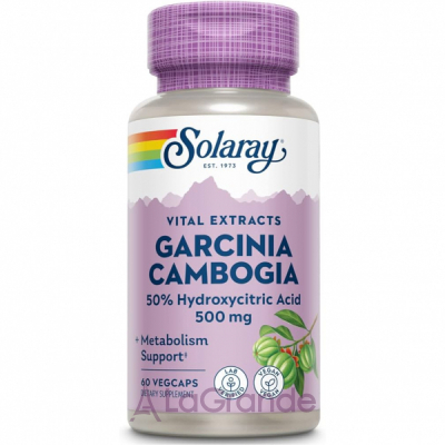 Solaray Garcinia Cambogia Fruit Ext 500mg VegCaps   