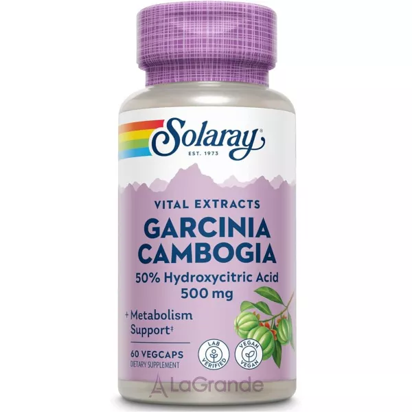 Solaray Garcinia Cambogia Fruit Ext 500mg VegCaps ������� ������� 