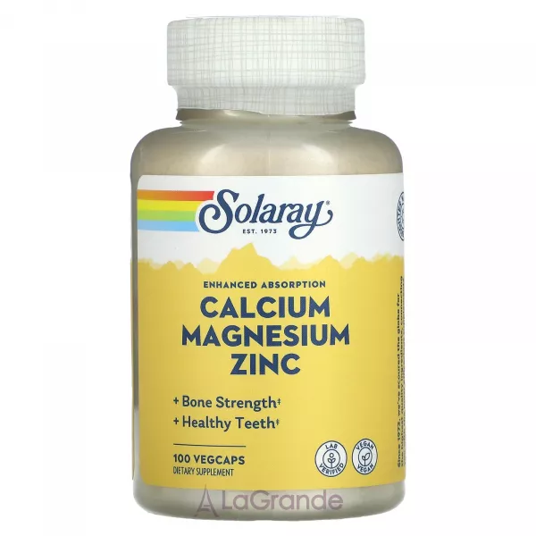 Solaray Calcium Magnesium Zinc VegCaps ������� ������� 