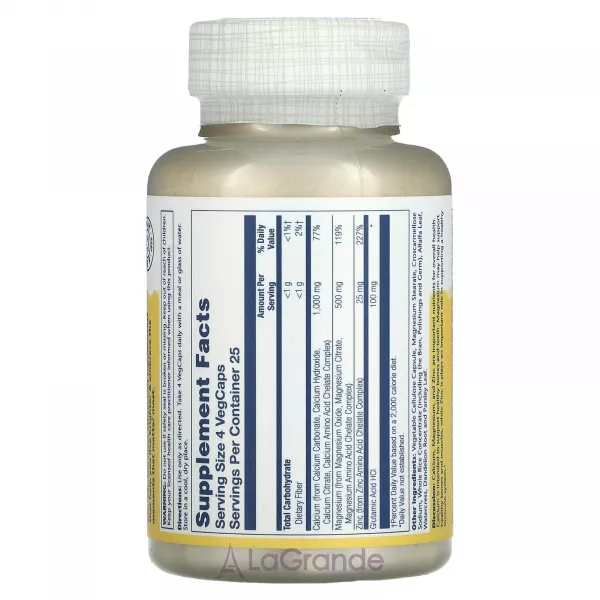 Solaray Calcium Magnesium Zinc VegCaps ������� ������� 