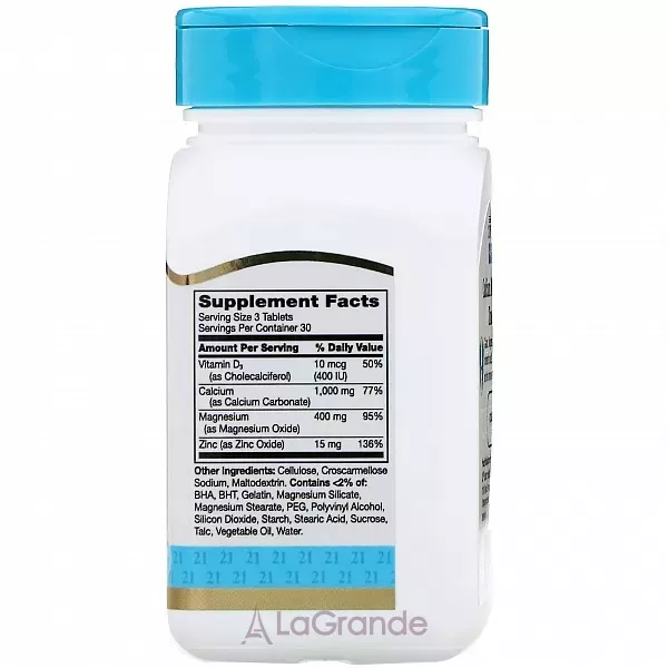 21st Century Calcium Magnesium Zinc + D3 ����������� �������� 