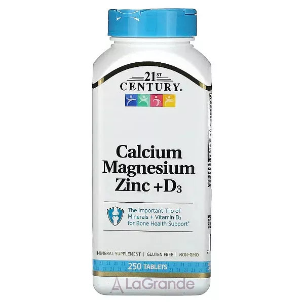 21st Century Calcium Magnesium Zinc + D3 ����������� �������� 