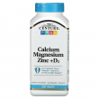 21st Century Calcium Magnesium Zinc + D3 250pcs