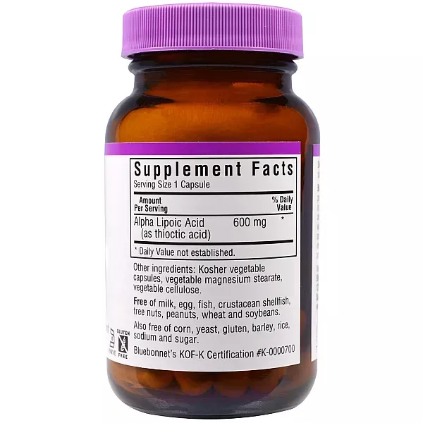 Bluebonnet Nutrition Alpha Lipoic Acid 600 mg ����������� ������� 