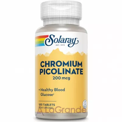 Solaray Chromium Picolinate 200mcg   