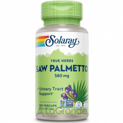 Solaray Saw Palmetto Berry 580mg VegCaps   