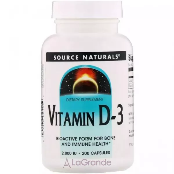 Source Naturals Vitamin D-3 2000 IU ������� ������� 