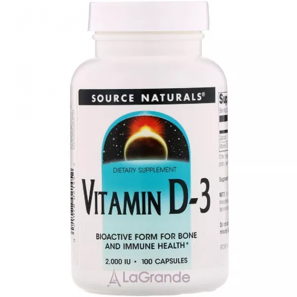Source Naturals Vitamin D-3 2000 IU ������� ������� 