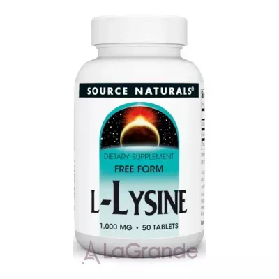 Source Naturals L-Lysine 1000mg   