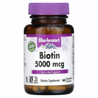 Bluebonnet Nutrition Biotin 5000 mcg ĳ������ ������� "������", 5000 ���