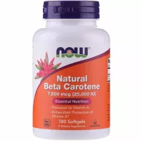 Now Foods Natural Beta Carotene 7500mcg (25000IU) ����������� ����-������� 7500 ��� (25 000 ��), � ������� ��������