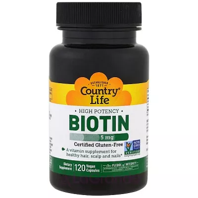 Country Life Biotin 5000 mcg ĳ  